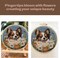 Cute Dog Embroidery Starter Kit – DIY Punch Needle Kit for Beginners with Pre-Printed Fabric, Hoop, Threads & Tools (Brown)